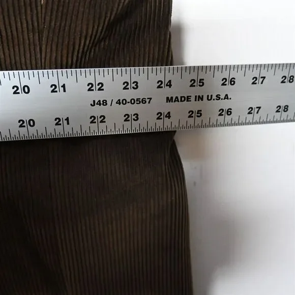 Statements 48R Brown Wide‎ Wale Corduroy Mens Blazer Suit Jacket Sport Coat